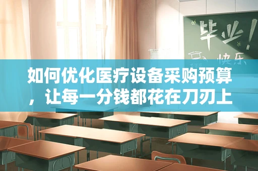 如何优化医疗设备采购预算，让每一分钱都花在刀刃上？