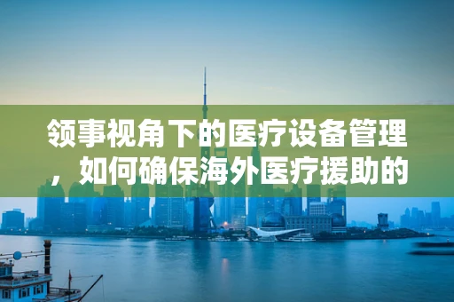 领事视角下的医疗设备管理，如何确保海外医疗援助的高效与安全？