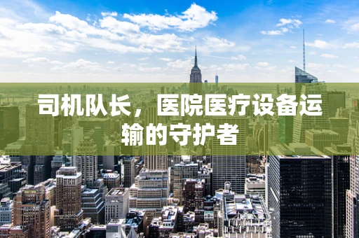 司机队长，医院医疗设备运输的守护者