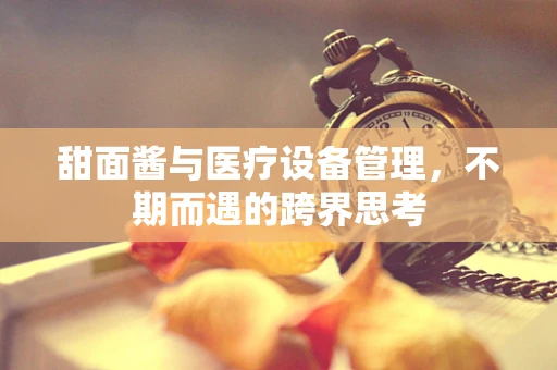 甜面酱与医疗设备管理，不期而遇的跨界思考