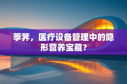 荸荠，医疗设备管理中的隐形营养宝藏？