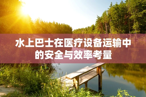 水上巴士在医疗设备运输中的安全与效率考量
