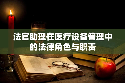 法官助理在医疗设备管理中的法律角色与职责
