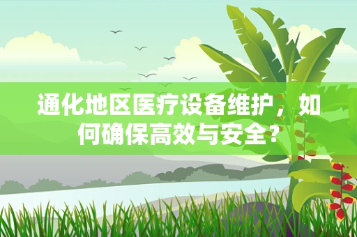 通化地区医疗设备维护，如何确保高效与安全？