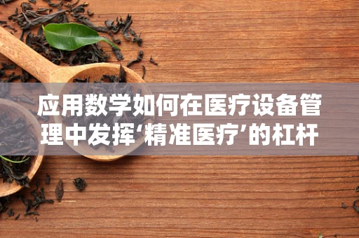 应用数学如何在医疗设备管理中发挥‘精准医疗’的杠杆作用？